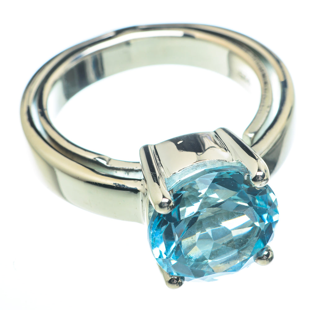 Blue Topaz Rings handcrafted by Anasilvercos - RING62846
