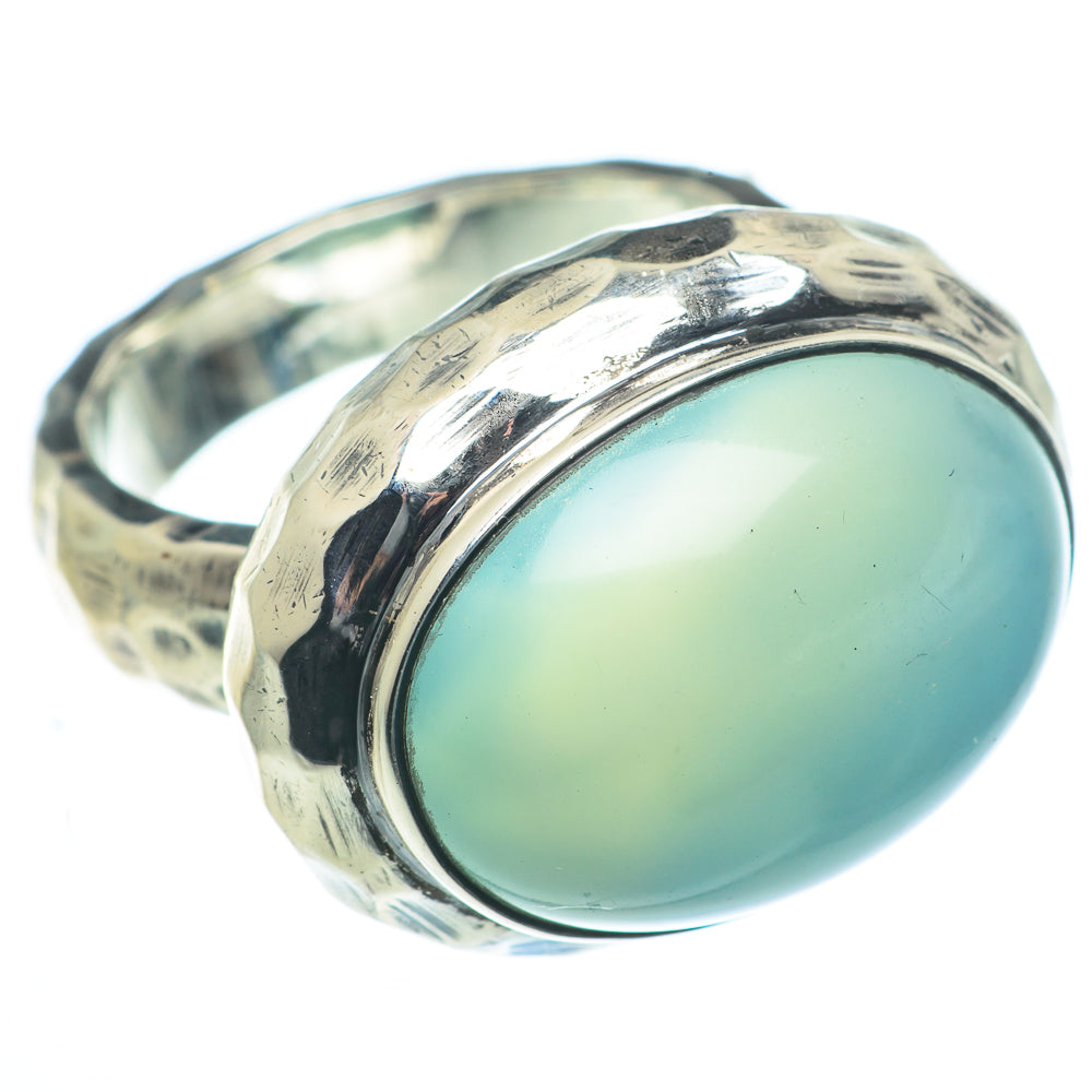 Aqua Chalcedony Rings handcrafted by Anasilvercos - RING62847