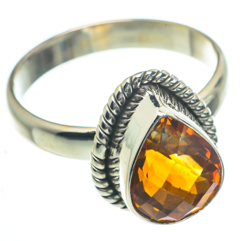 Mandarin Citrine Rings handcrafted by Anasilvercos - RING62854