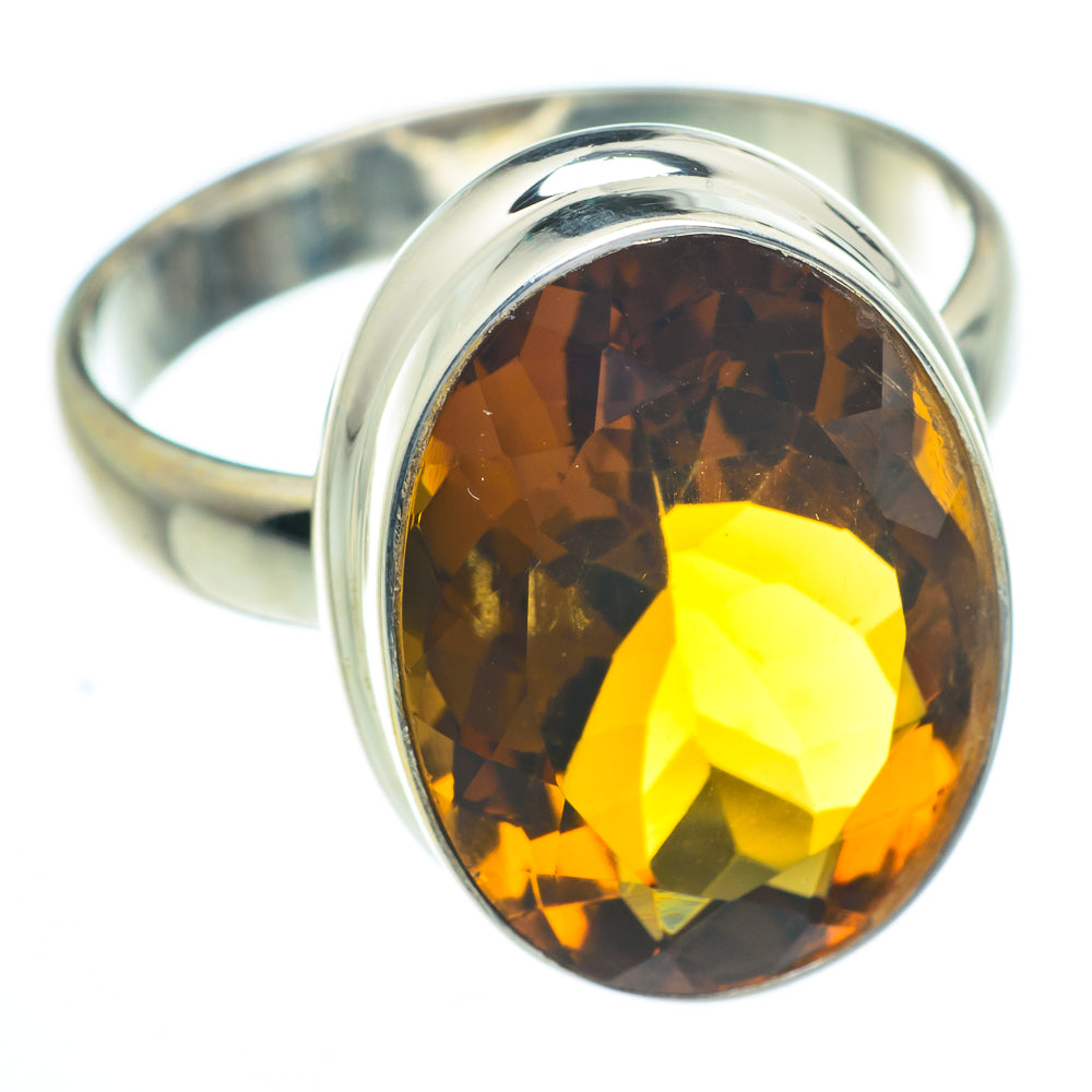 Mandarin Citrine Rings handcrafted by Anasilvercos - RING62855