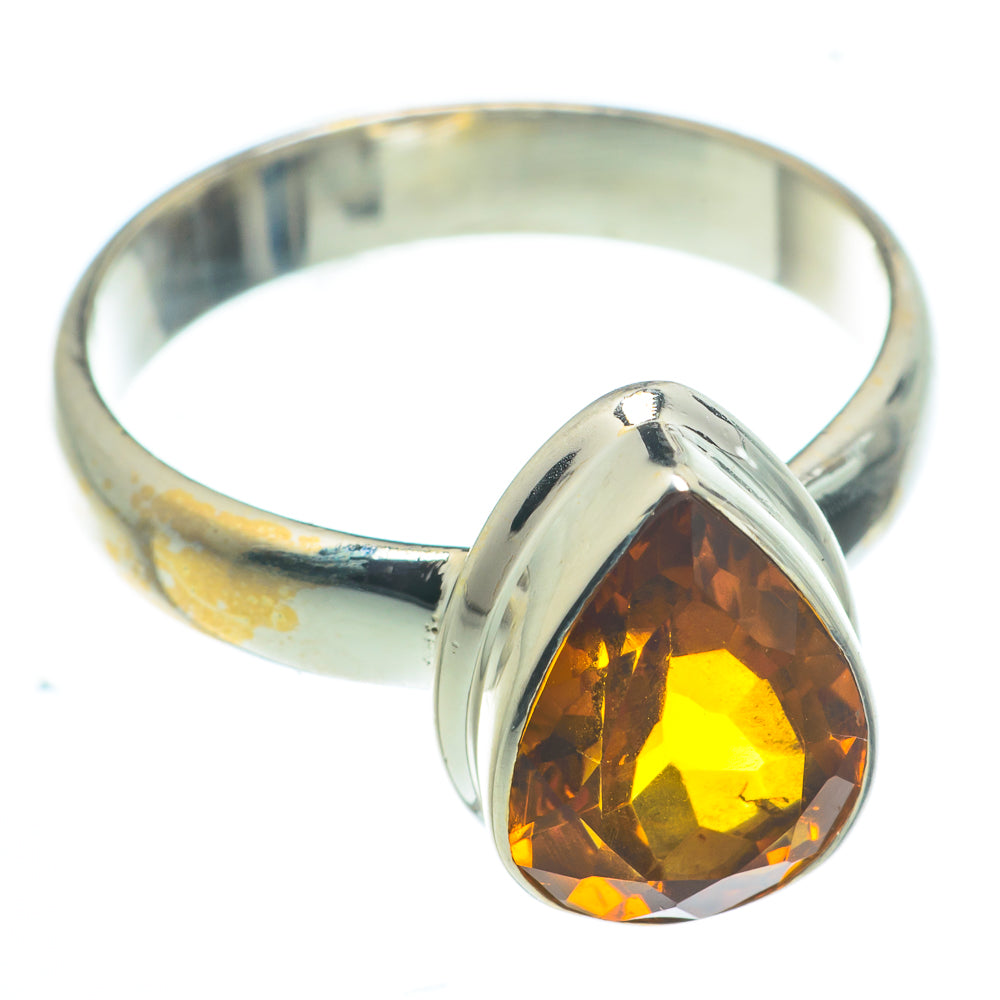 Mandarin Citrine Rings handcrafted by Anasilvercos - RING62856