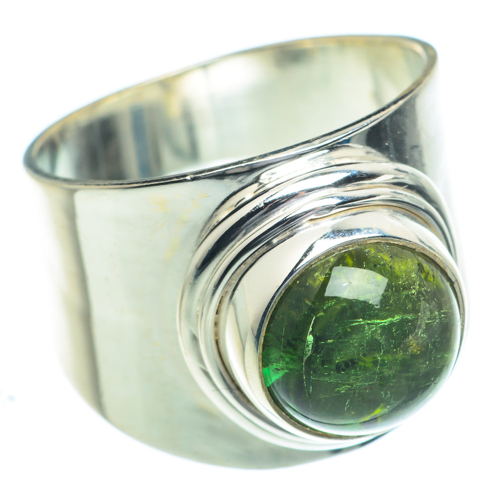 Green Tourmaline Rings handcrafted by Anasilvercos - RING62873