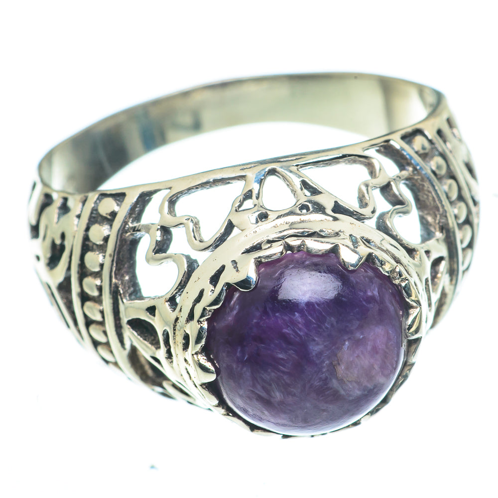 Charoite Rings handcrafted by Anasilvercos - RING62883