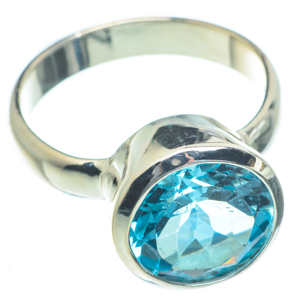 Blue Topaz Rings handcrafted by Anasilvercos - RING62889