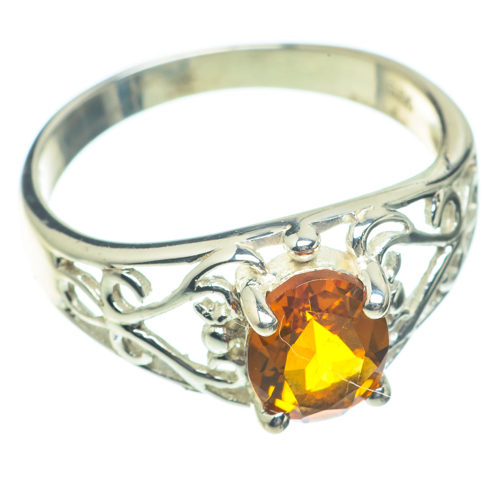 Mandarin Citrine Rings handcrafted by Anasilvercos - RING62896