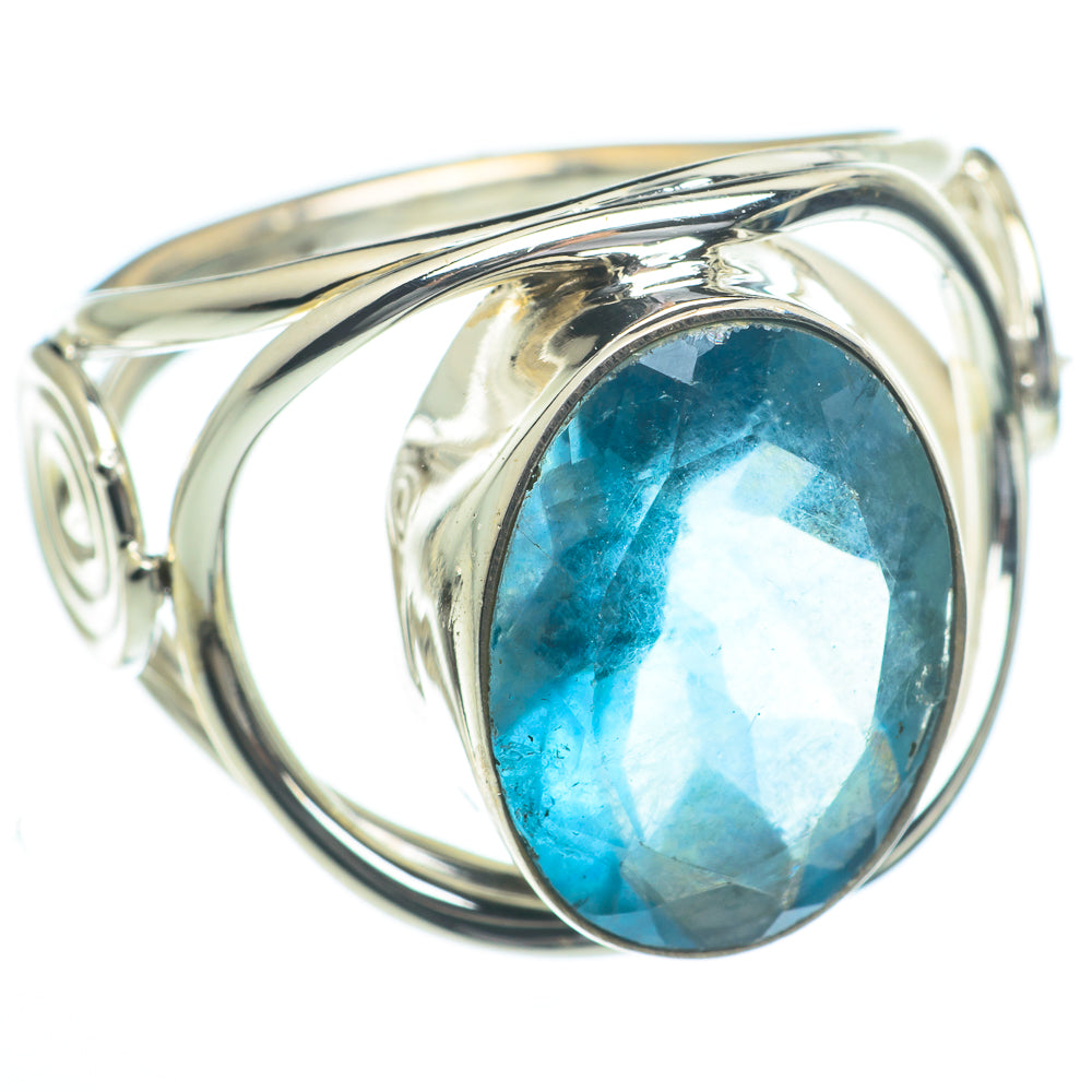 Blue Fluorite Rings handcrafted by Anasilvercos - RING62913