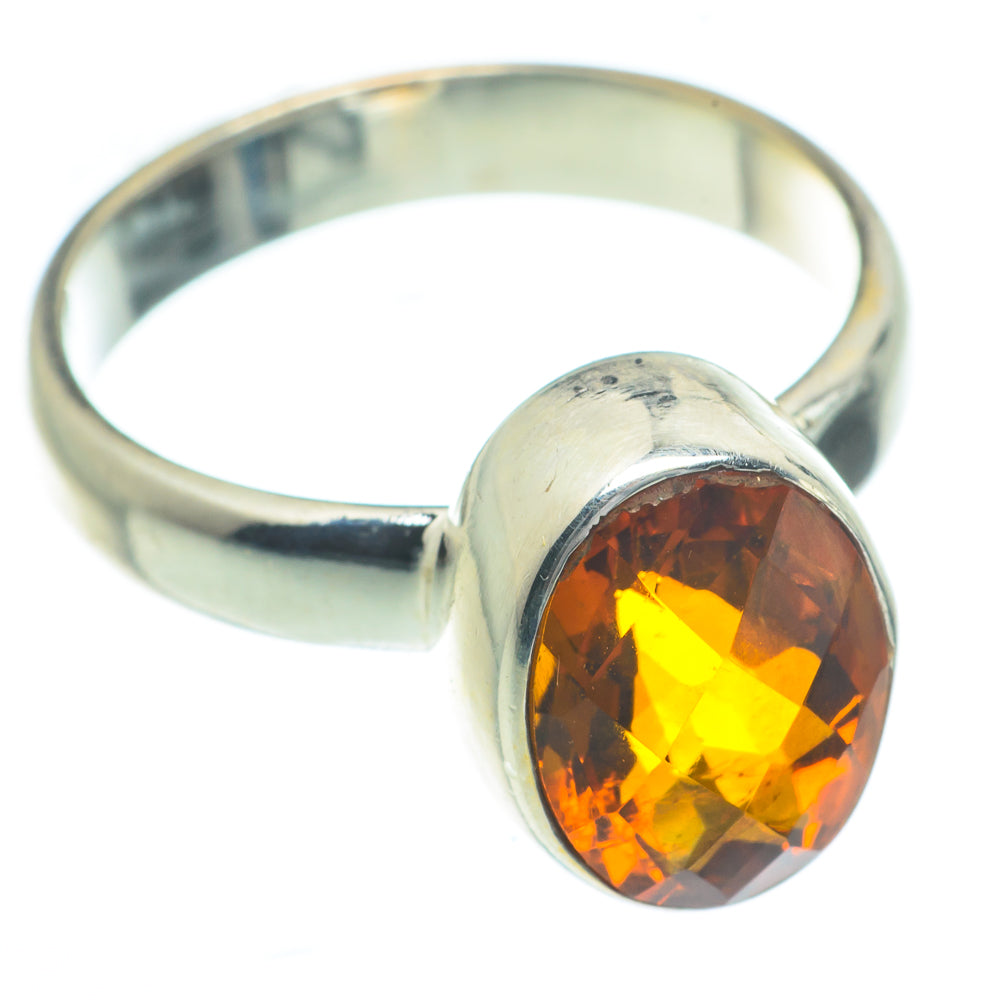 Mandarin Citrine Rings handcrafted by Anasilvercos - RING62917