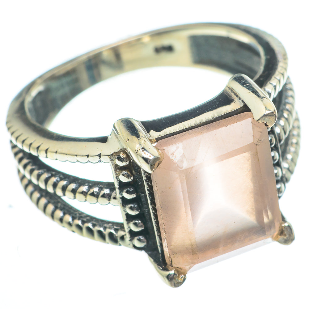 Rose Quartz Rings handcrafted by Anasilvercos - RING62941