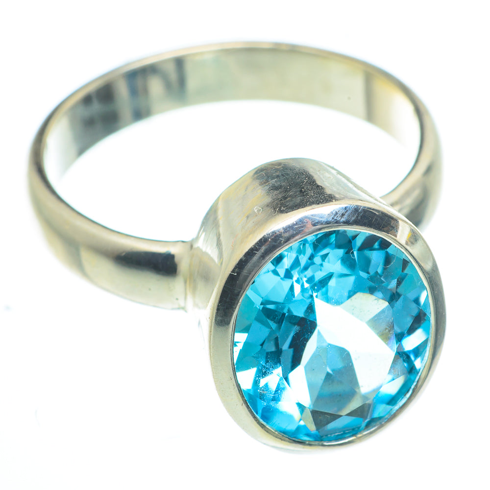 Blue Topaz Rings handcrafted by Anasilvercos - RING62976