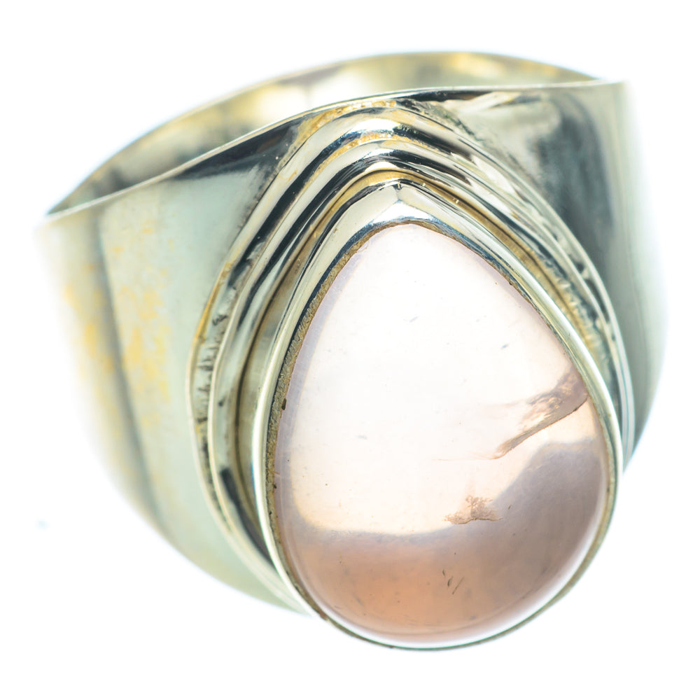 Rose Quartz Rings handcrafted by Anasilvercos - RING63004