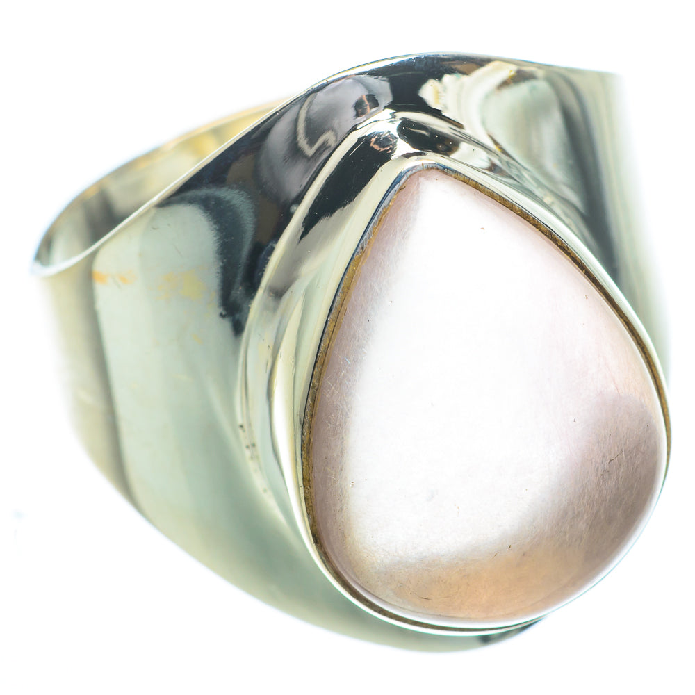 Rose Quartz Rings handcrafted by Anasilvercos - RING63012