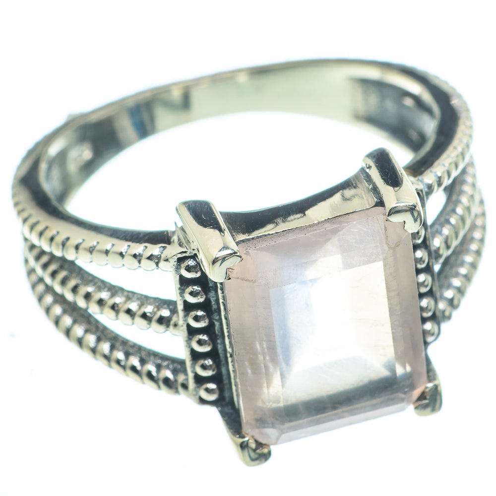 Rose Quartz Rings handcrafted by Anasilvercos - RING63014