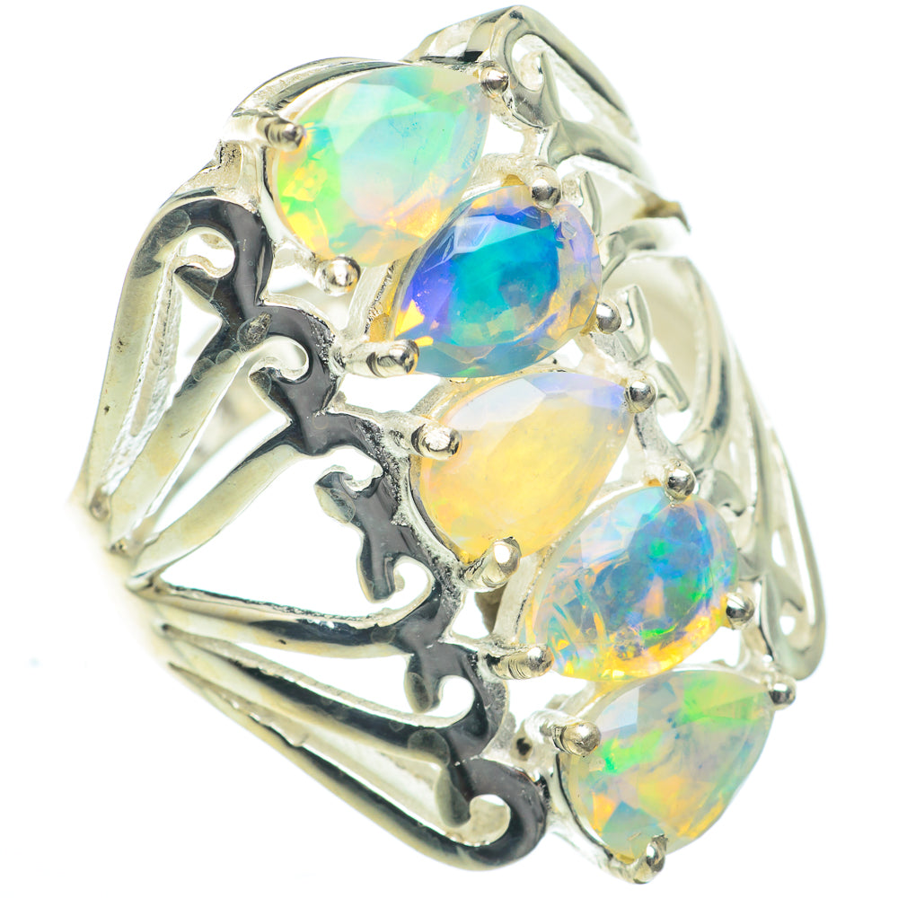 Ethiopian Opal Rings handcrafted by Anasilvercos - RING63065