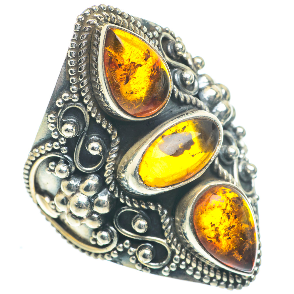 Baltic Amber Rings handcrafted by Anasilvercos - RING63080