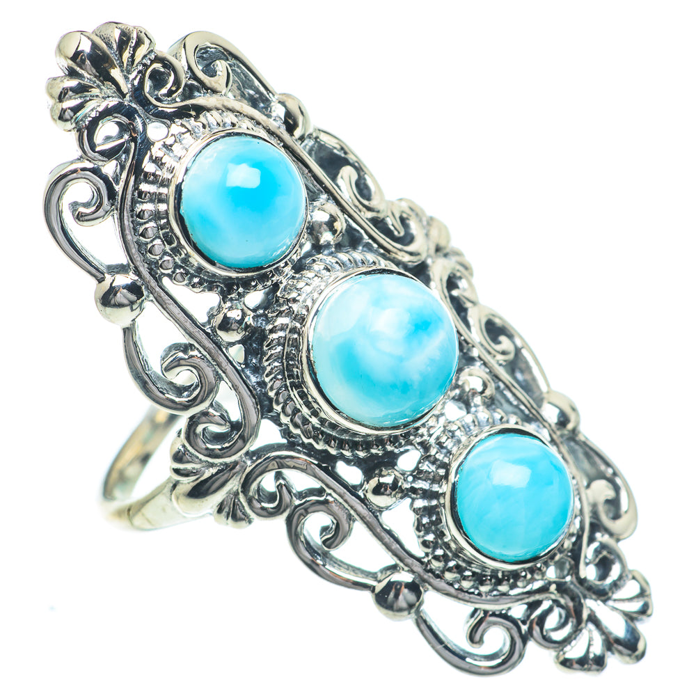 Larimar Rings handcrafted by Anasilvercos - RING63081
