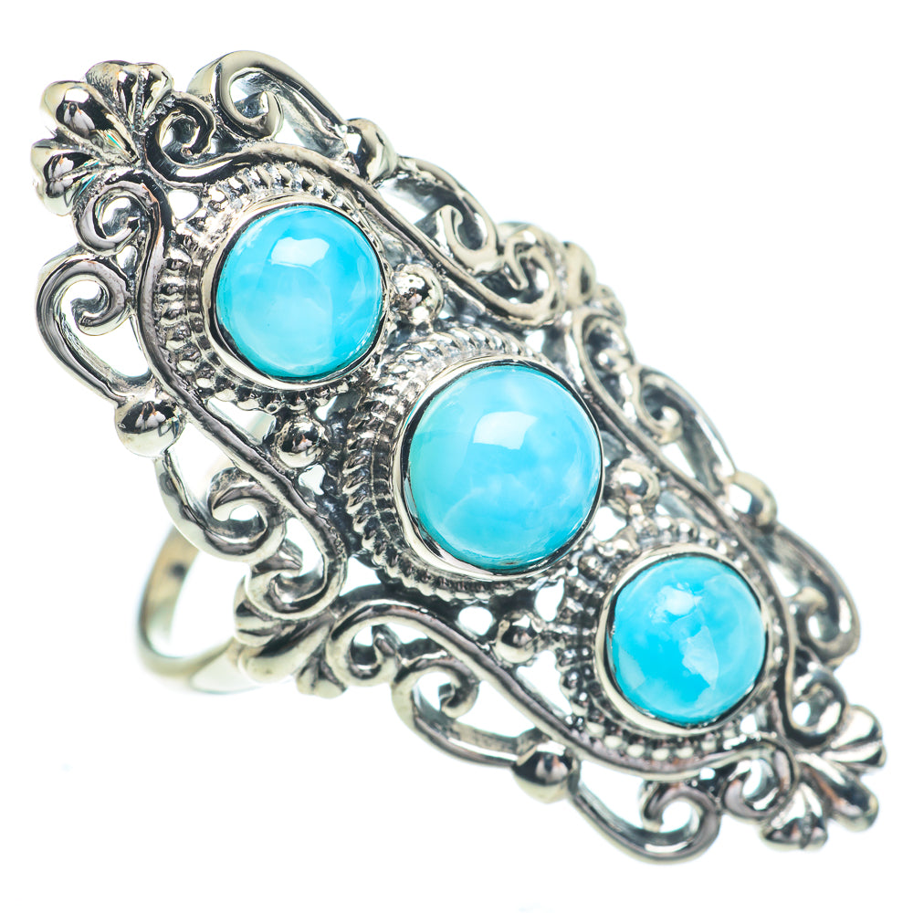 Larimar Rings handcrafted by Anasilvercos - RING63087