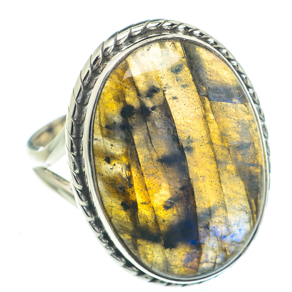 Labradorite Rings handcrafted by Anasilvercos - RING63092