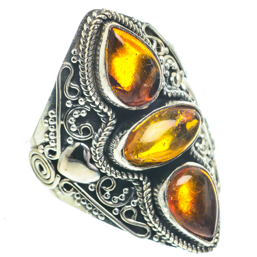 Baltic Amber Rings handcrafted by Anasilvercos - RING63105