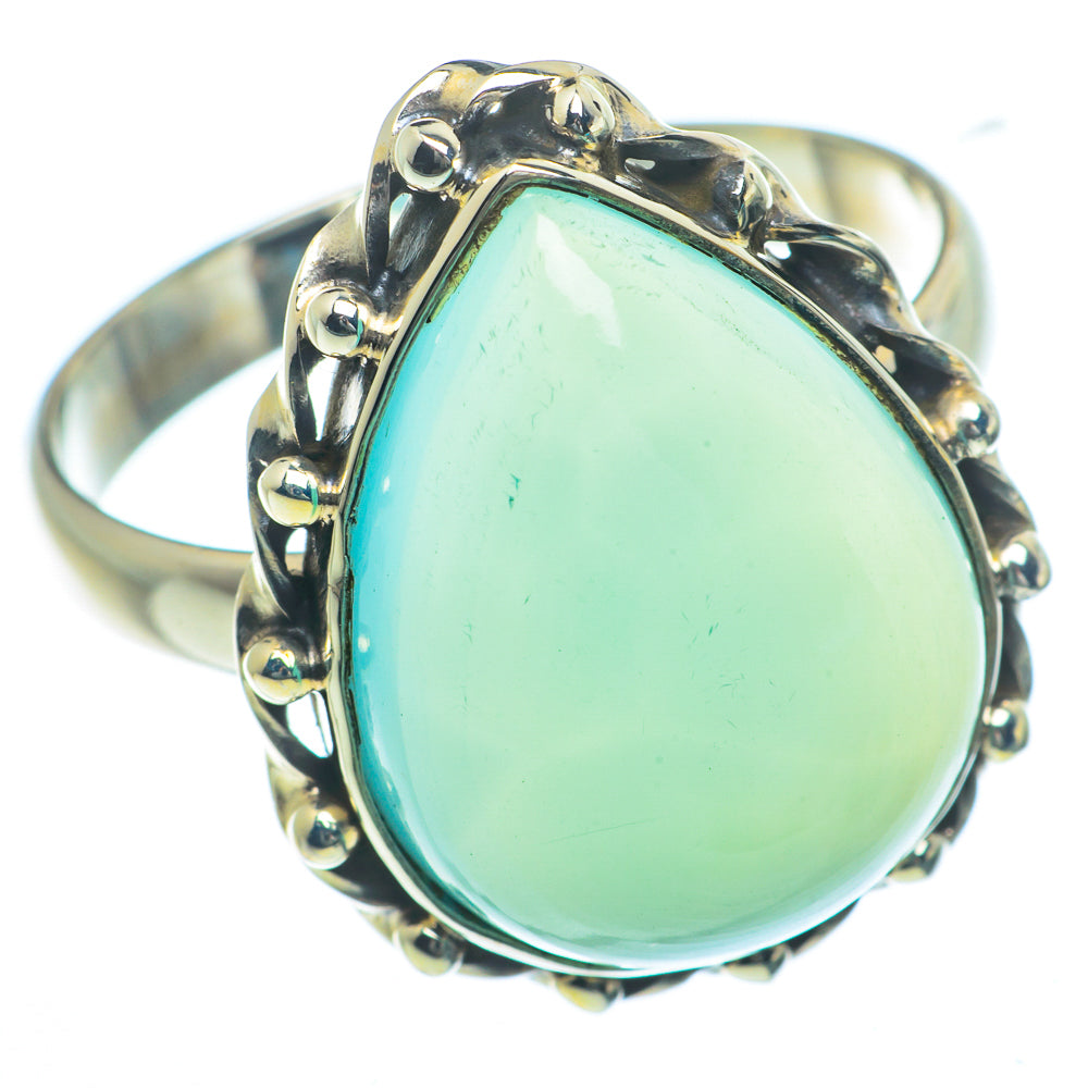 Aqua Chalcedony Rings handcrafted by Anasilvercos - RING63112
