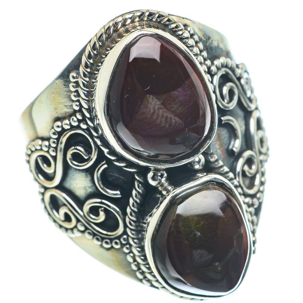 Mexican Fire Agate Rings handcrafted by Anasilvercos - RING63120
