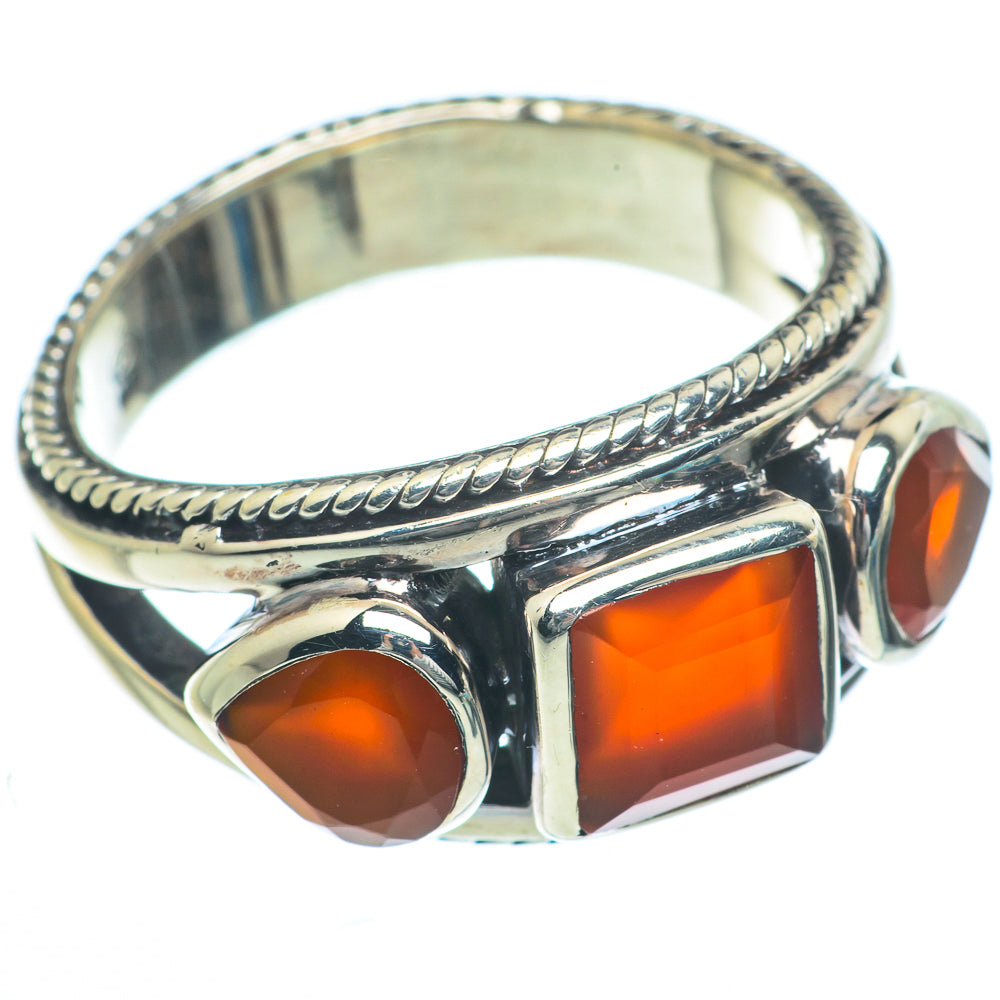 Carnelian Rings handcrafted by Anasilvercos - RING63123