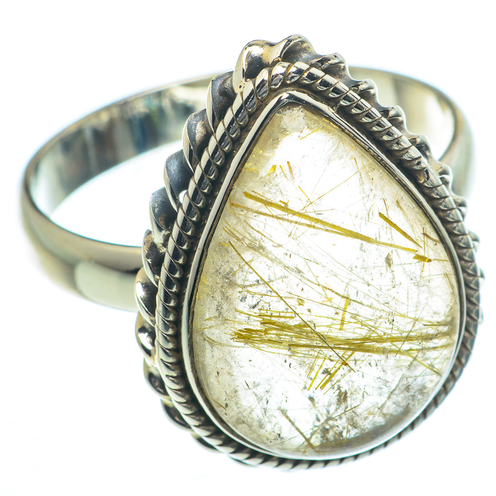 Rutilated Quartz Rings handcrafted by Anasilvercos - RING63131