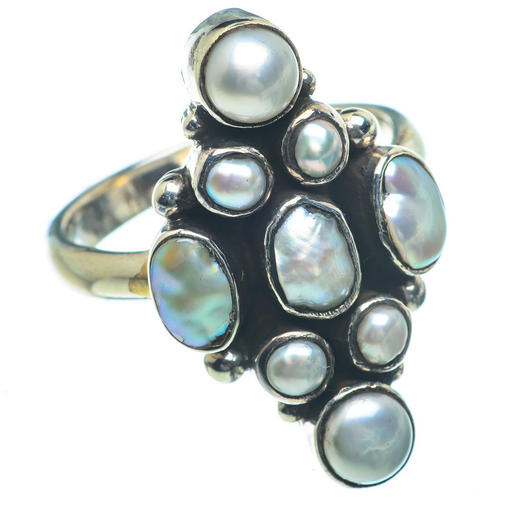 Cultured Pearl Rings handcrafted by Anasilvercos - RING63134