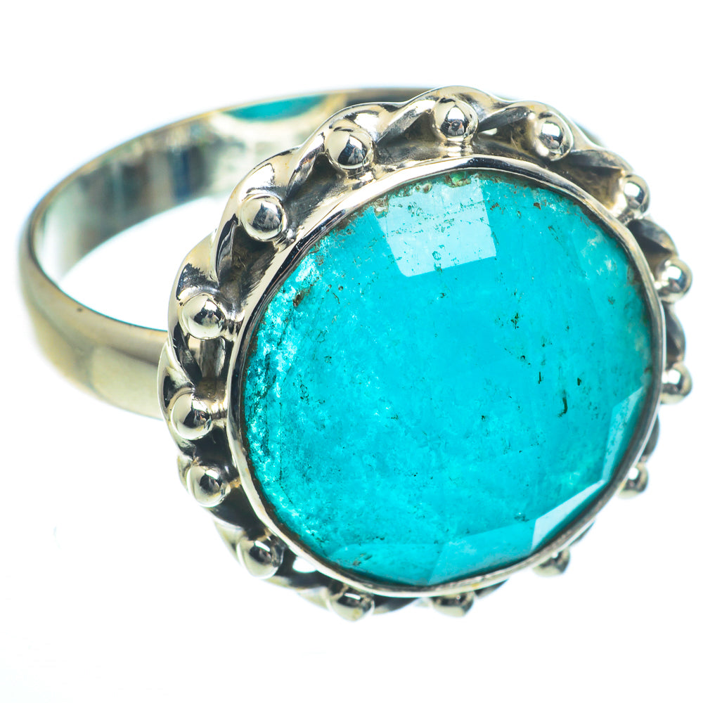 Peruvian Amazonite Rings handcrafted by Anasilvercos - RING63143