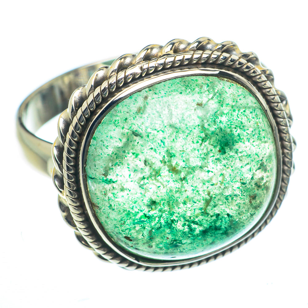 Green Aventurine Rings handcrafted by Anasilvercos - RING63146