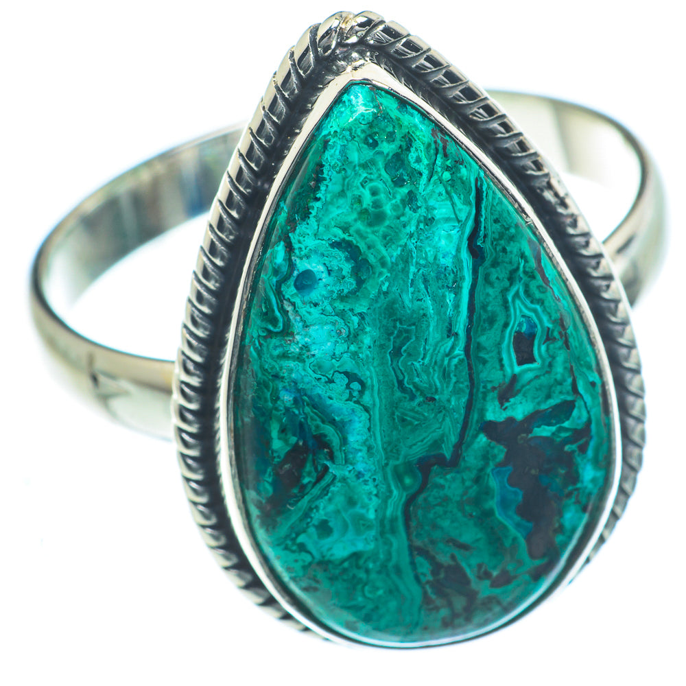 Chrysocolla Rings handcrafted by Anasilvercos - RING63147
