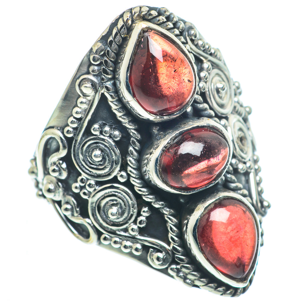 Garnet Rings handcrafted by Anasilvercos - RING63154