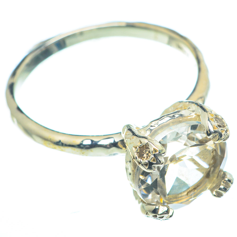 White Quartz Rings handcrafted by Anasilvercos - RING63162