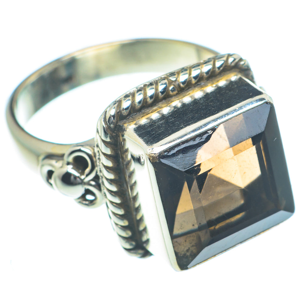 Smoky Quartz Rings handcrafted by Anasilvercos - RING63175