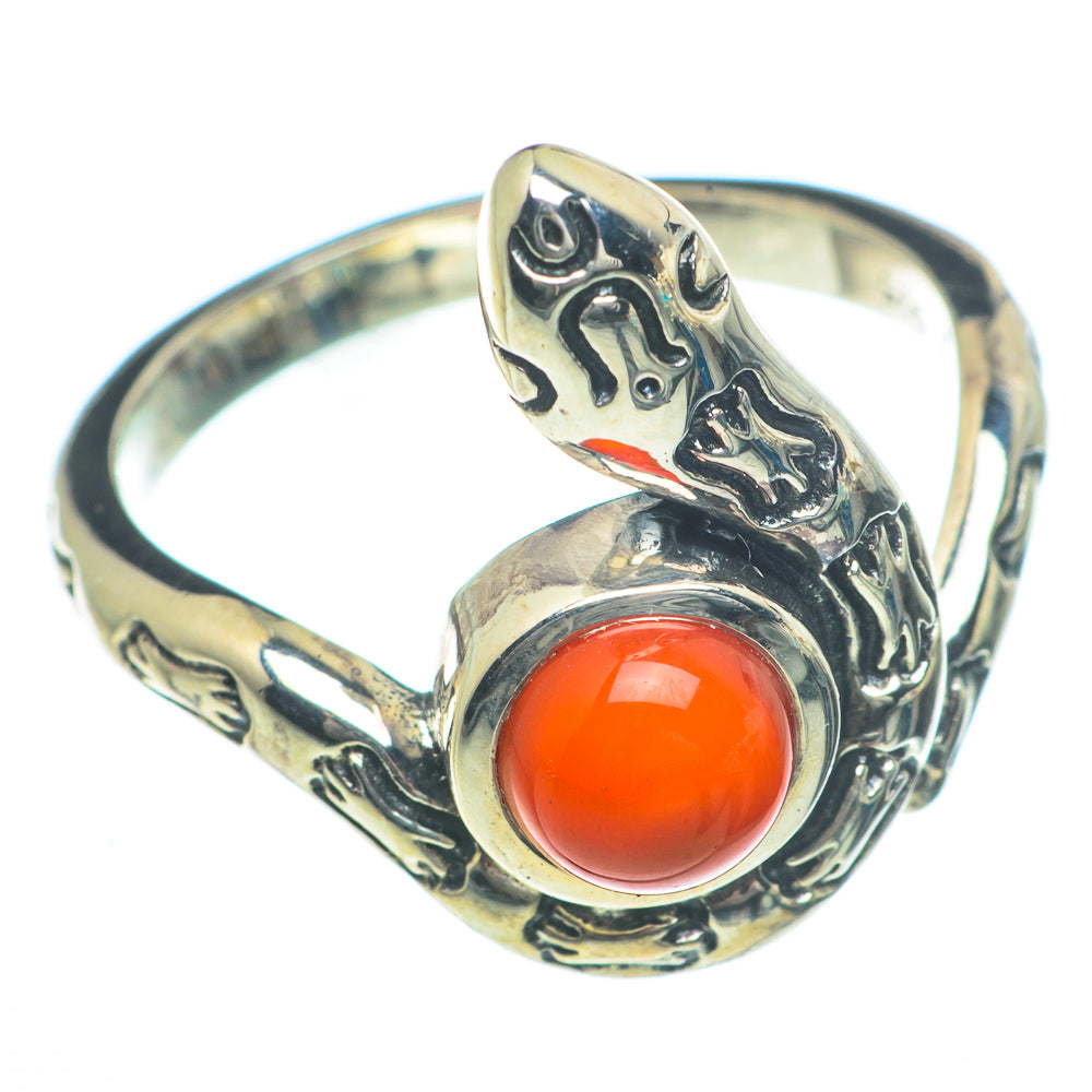 Carnelian Rings handcrafted by Anasilvercos - RING63177