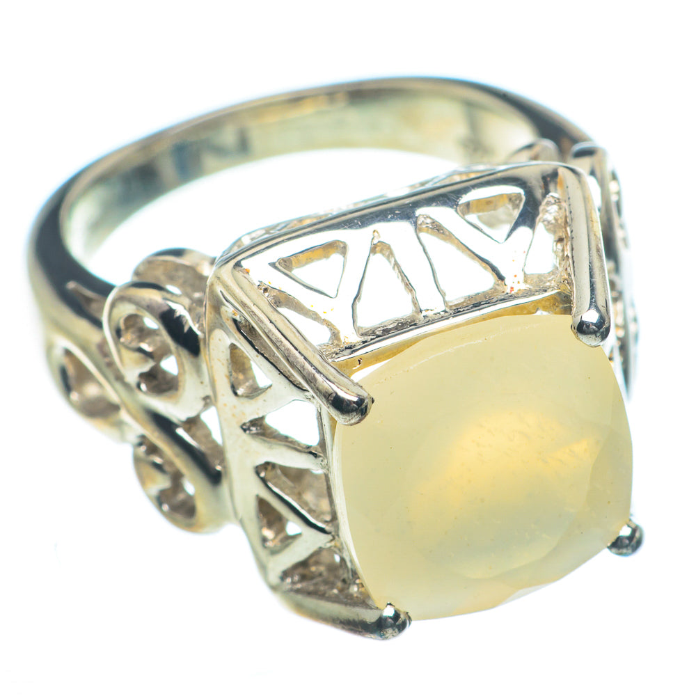 Rainbow Moonstone Rings handcrafted by Anasilvercos - RING63189