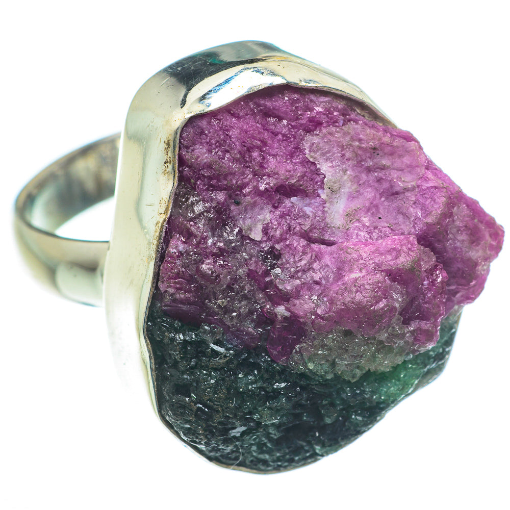 Ruby Zoisite Rings handcrafted by Anasilvercos - RING63192