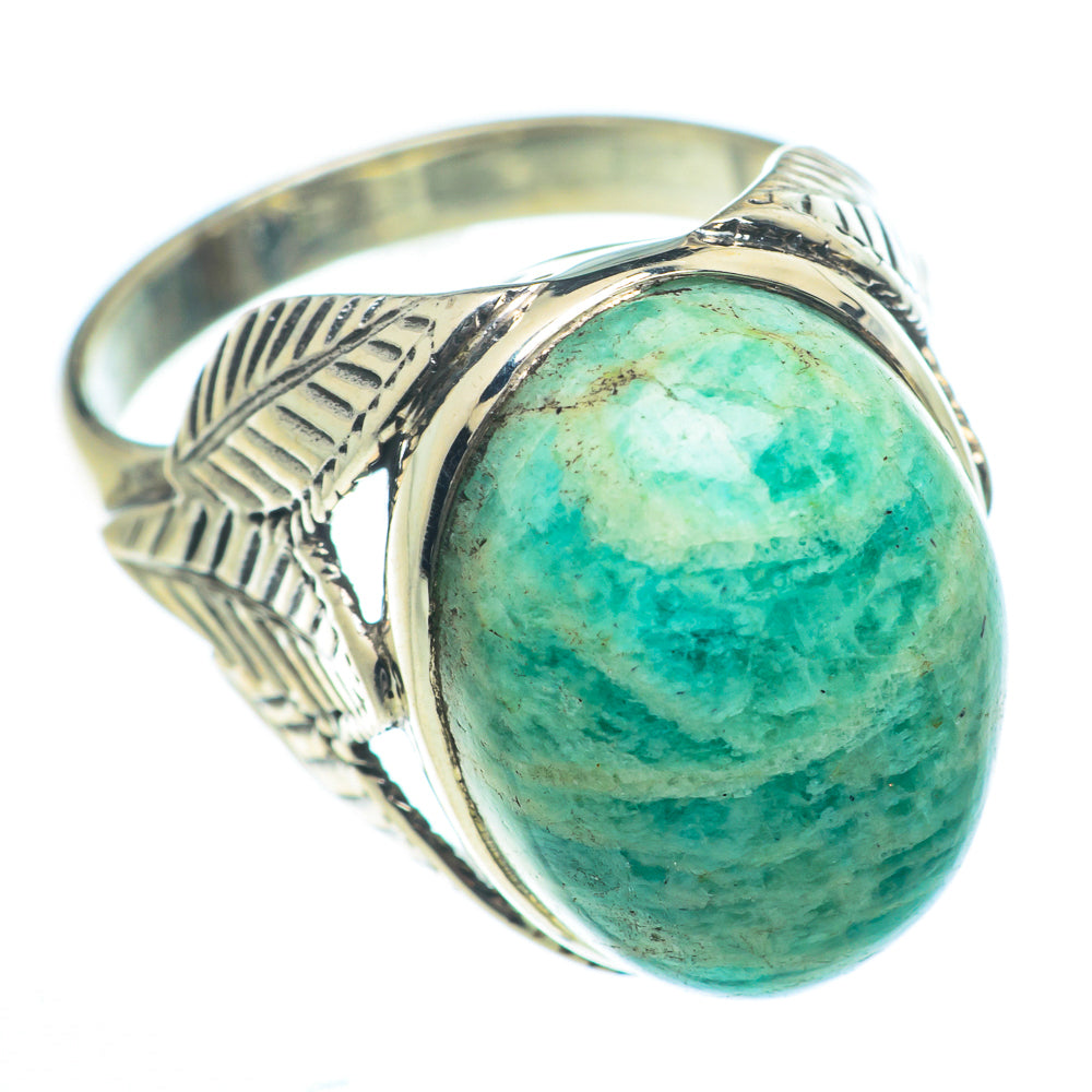 Peruvian Amazonite Rings handcrafted by Anasilvercos - RING63202
