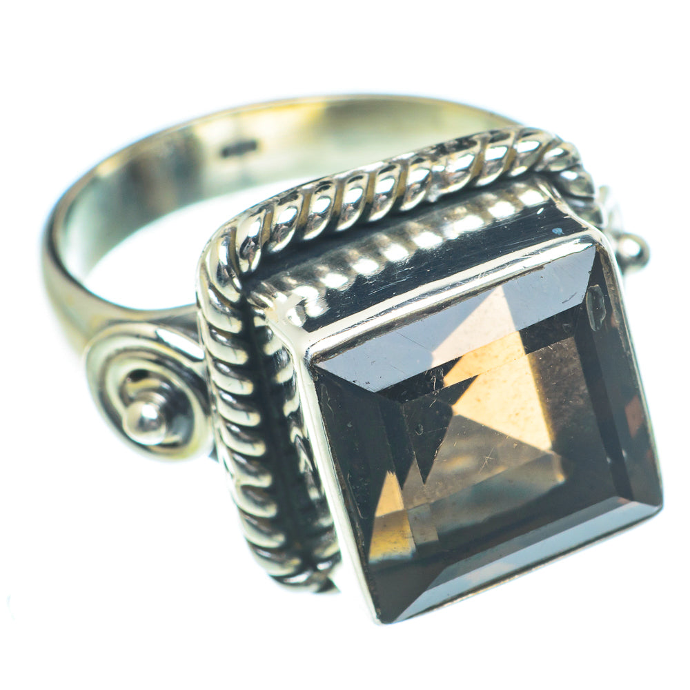 Smoky Quartz Rings handcrafted by Anasilvercos - RING63203