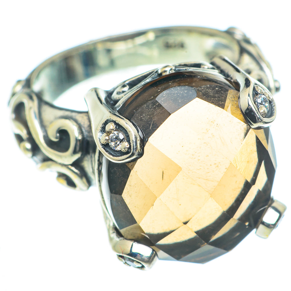 Smoky Quartz Rings handcrafted by Anasilvercos - RING63204