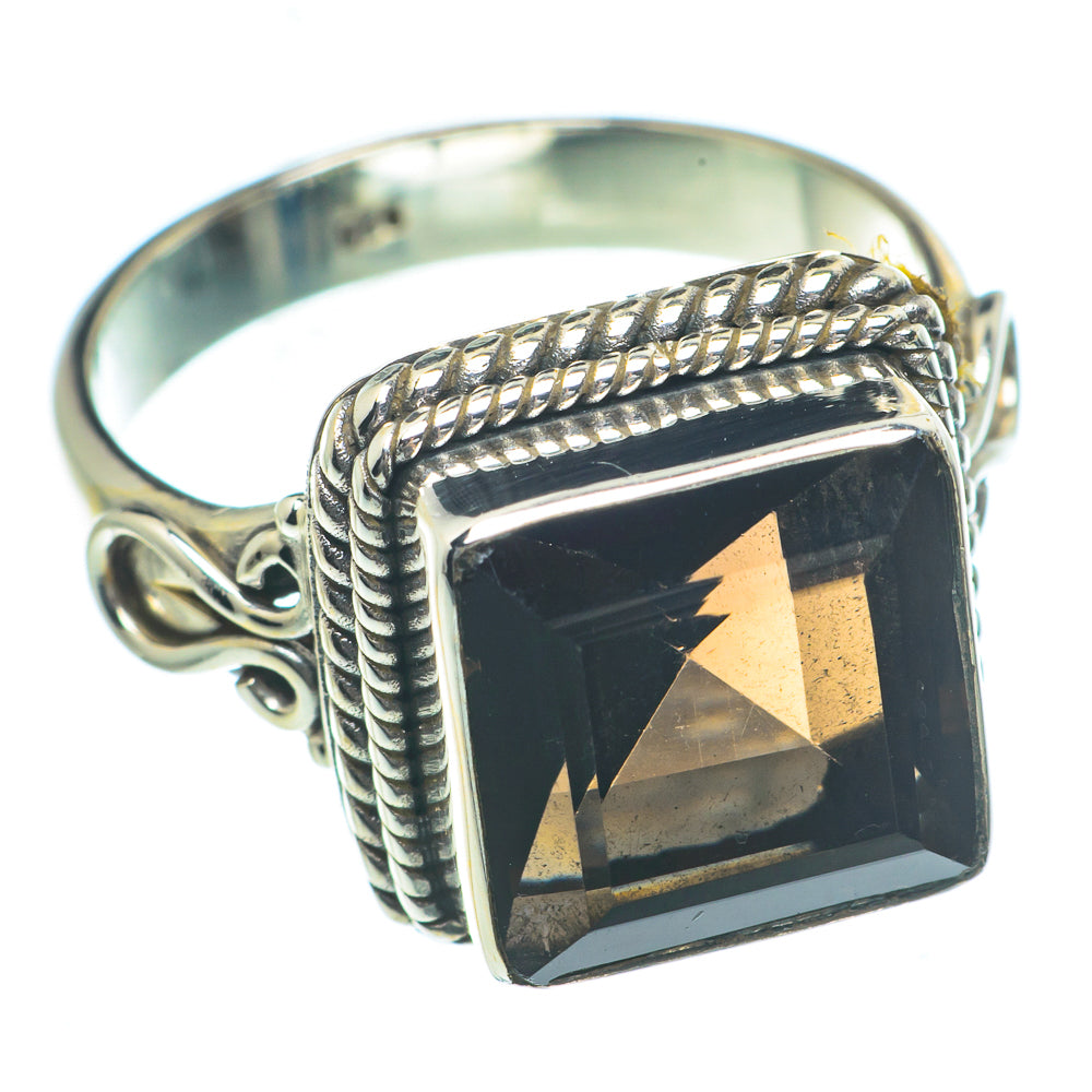 Smoky Quartz Rings handcrafted by Anasilvercos - RING63228