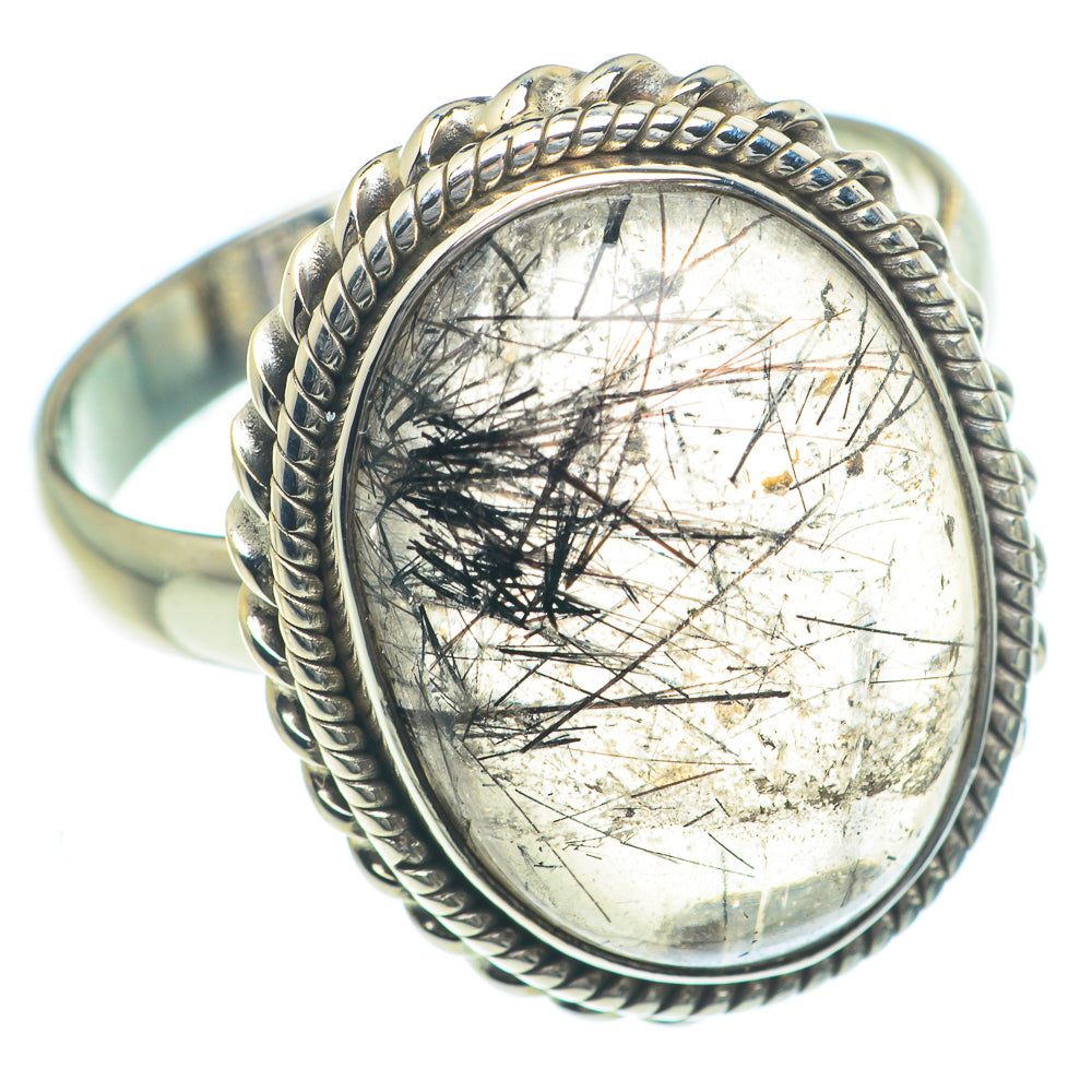 Tourmalinated Quartz Rings handcrafted by Anasilvercos - RING63239