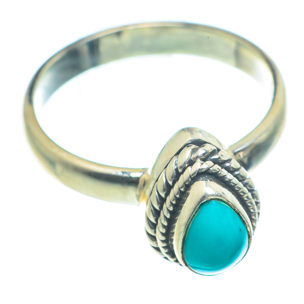 Tibetan Turquoise Rings handcrafted by Anasilvercos - RING63245