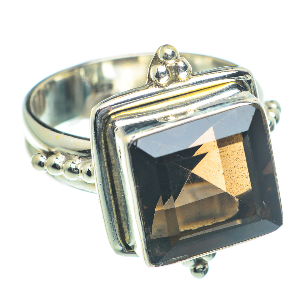 Smoky Quartz Rings handcrafted by Anasilvercos - RING63251