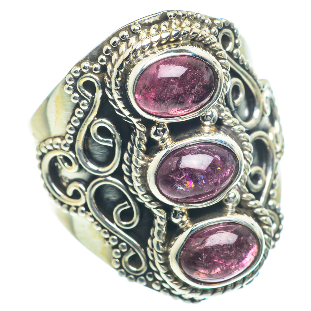 Pink Tourmaline Rings handcrafted by Anasilvercos - RING63255