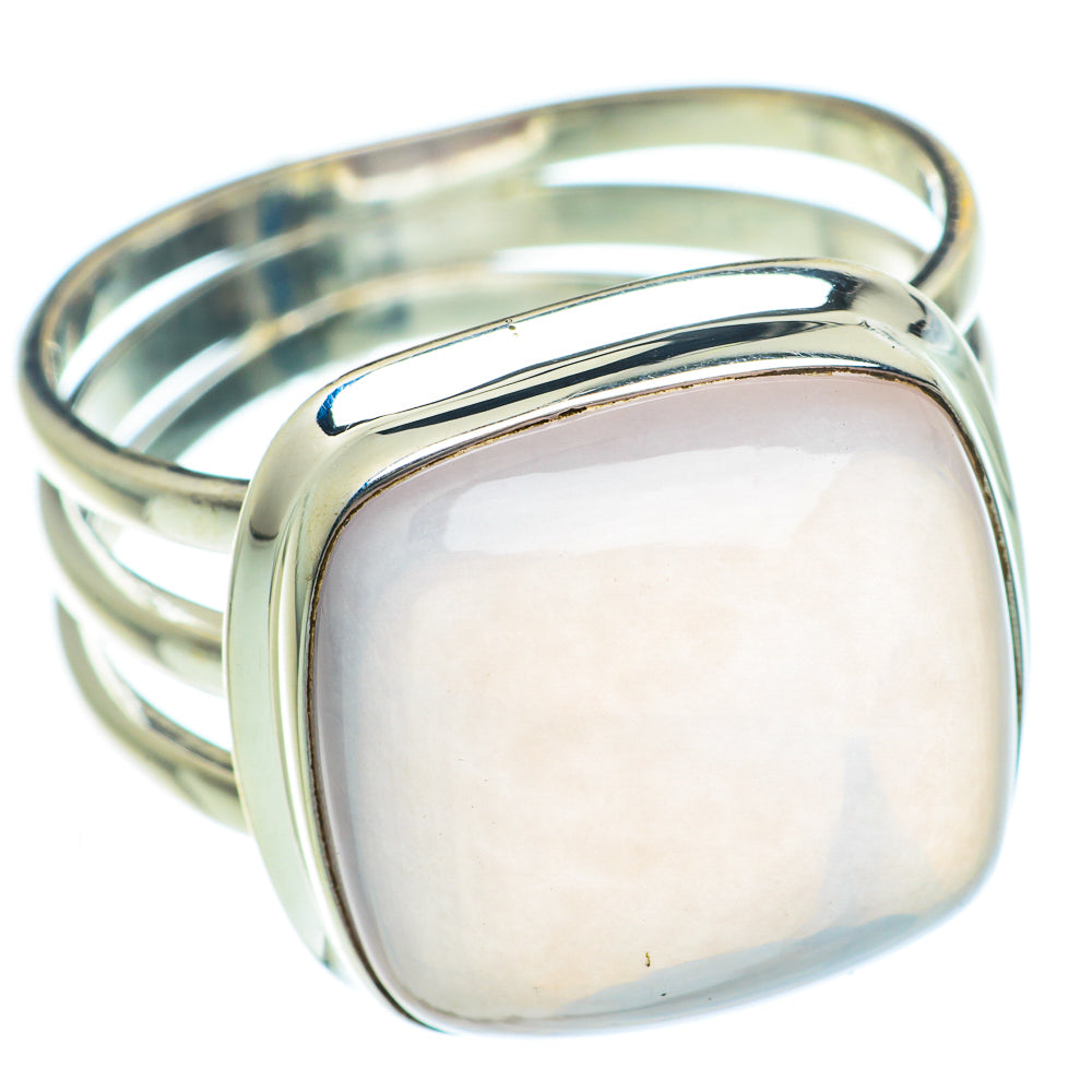 Rose Quartz Rings handcrafted by Anasilvercos - RING63256