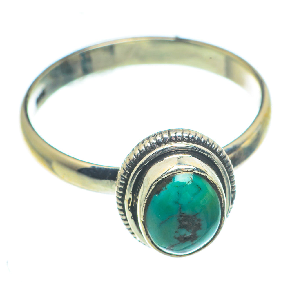 Tibetan Turquoise Rings handcrafted by Anasilvercos - RING63265