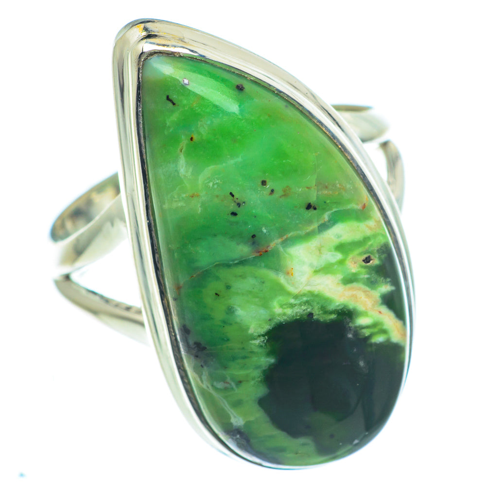 Australian Green Opal Rings handcrafted by Anasilvercos - RING63266