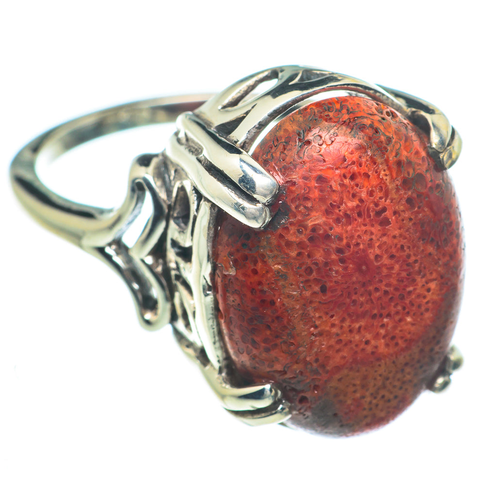 Sponge Coral Rings handcrafted by Anasilvercos - RING63271