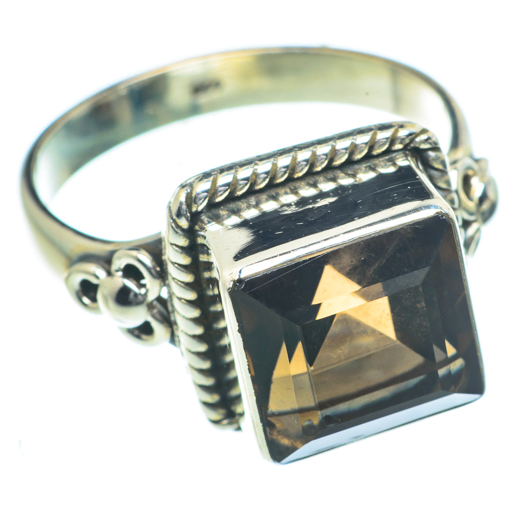 Smoky Quartz Rings handcrafted by Anasilvercos - RING63283