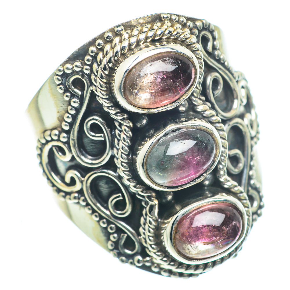 Pink Tourmaline Rings handcrafted by Anasilvercos - RING63286